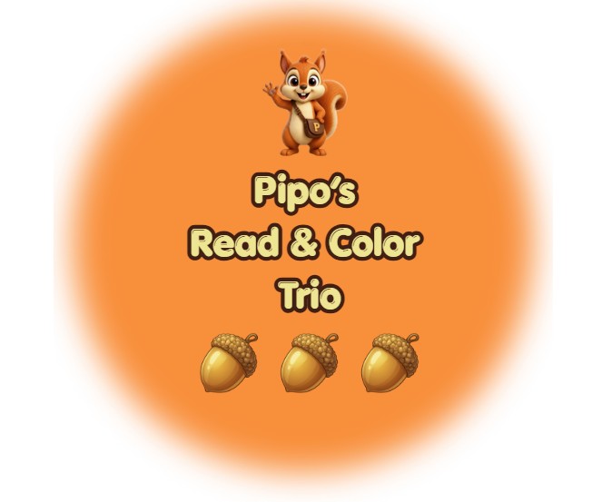 Pipo's Read & Color Trio