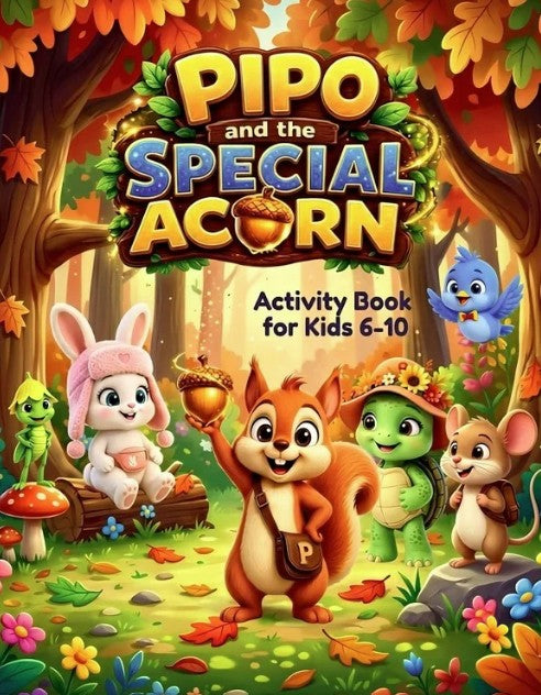 Pipo and the Special Acorn: Activity Book for Kids 6-10